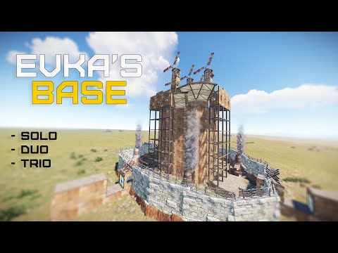Видео: EvKa's BASE - Гайд по постройке дома / Обзор дома в Rust Раст
