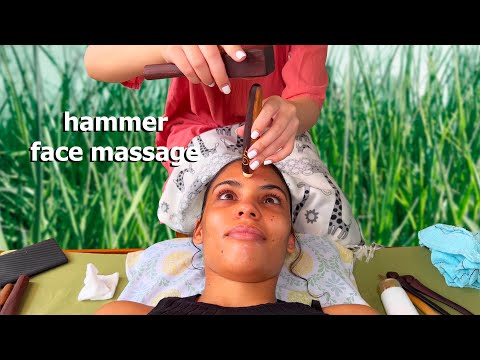 Видео: ASMR: Расслабляющий массаж лица Hammer TOK SEN для лучшего сна!
