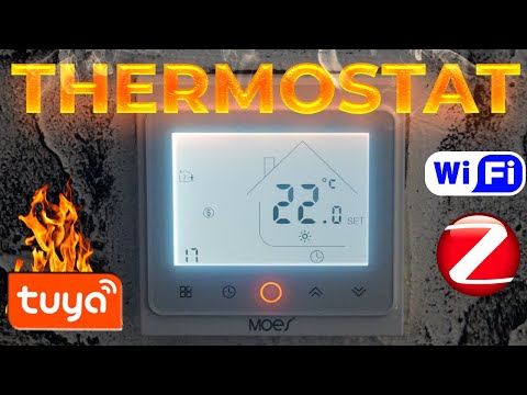 Видео: Умный терморегулятор Moes для теплого пола - ZigBee TUYA SMART