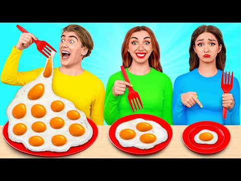 Видео: Большая, средняя и маленькая еда | Миниатюрная кулинария от Multi DO Challenge