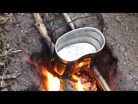 Видео: Костер разведчика ножом и руками | Секреты войсковой разведки СССР