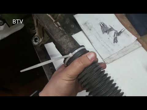 Видео: Снятие и ремонт рулевой рейки Меган -2 Scenic-2 (часть 2)