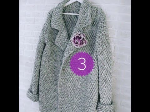 Видео: вязаный кардиган крючком ,вязаное пальто крючком на любой размер для начинающих