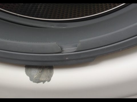 Видео: Устранение разрыва дверного уплотнителя/уплотнителя/сильфона на стиральной машине с фронтальной з...