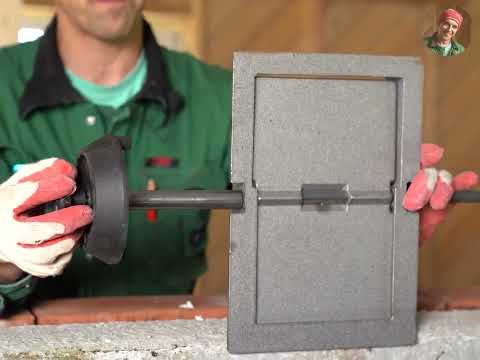 Видео: Поворотная заслонка дымохода.