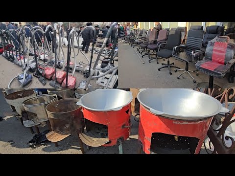 Видео: Эски бозорда: Пылесослар, Қозон-учоқлар, Кресло, Коляскалар, Велосипедлар