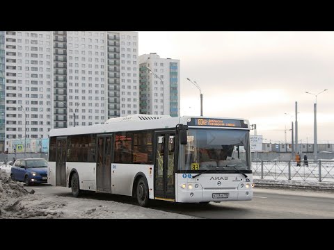 Видео: Автобус 16 "Ст.м."Парк Победы".-Звёздная ул".