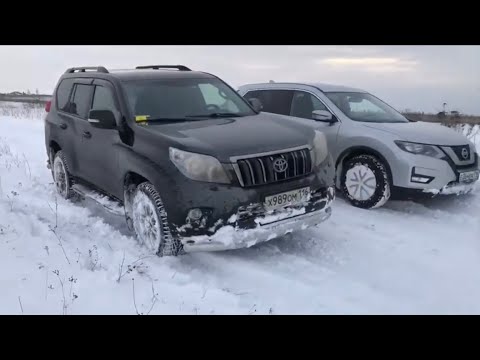 Видео: Nissan X-trail 2019 & Toyota Land-Cruiser Prado 2013 - что купить?