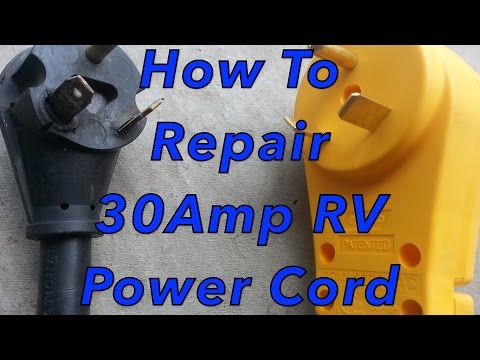 Видео: Как отремонтировать 30-амперный шнур питания для автодома
