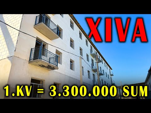 Видео: ХИВА ШАХАР🔥ПРЕЗИДЕНТ МАКТАБ ЁНИДА🔥1-2-3-ХОНАЛИ КВАРТИРАЛАР🔥СОТИЛАДИ 1-КВ.М = 3.300.000.СУМ ДАН 🤝✅