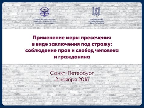Видео: Применение меры пресечения в виде заключения под стражу.