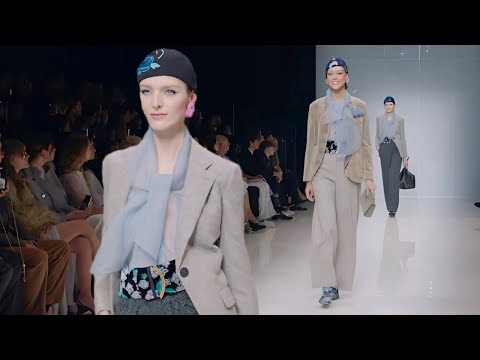 Видео: Giorgio Armani Милан мода Осень 2024 Зима 2025 | Одежда и аксессуары