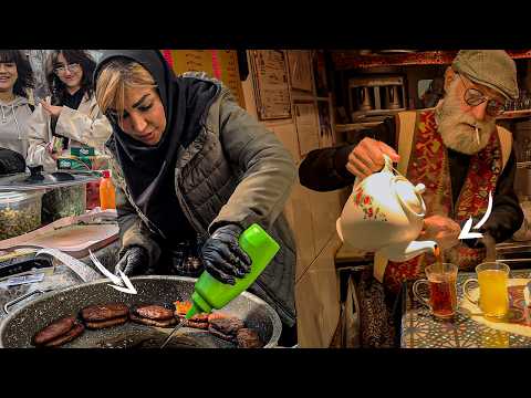 Видео: Легендарная уличная торговка едой и старейший чайный дом Ирана в Тегеране | Жизнь в Иране
