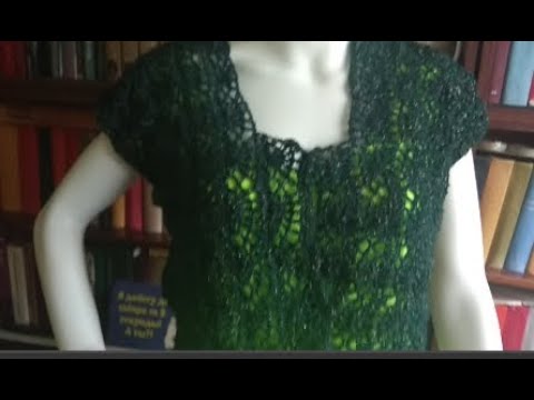 Видео: Шикарный рисунок для болеро от середины спинки.