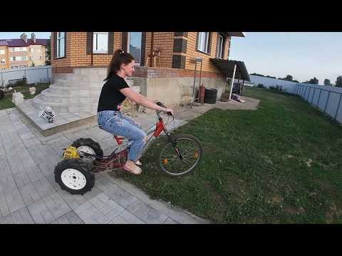 Видео: Super BIKE из болгарки и тримера