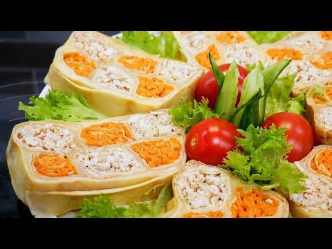 Видео: Блинный ЗАКУСОЧНЫЙ ТОРТ. Масленица. Цыганка готовит.