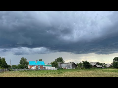 Видео: Гроза с ГРАДОМ 22 июля