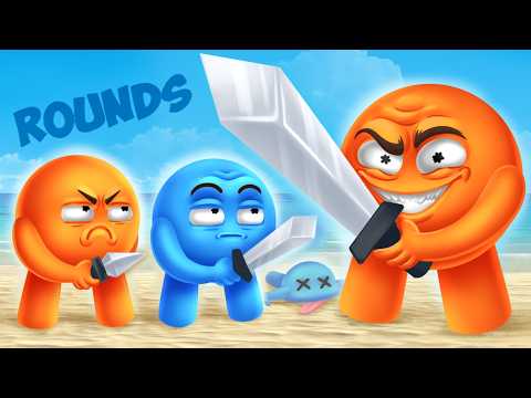 Видео: СРАЖЕНИЕ НА МЕЧАХ. УГАДАЙ У КОГО БОЛЬШЕ :D УГАРНАЯ БИТВА КОЛОБКОВ #rounds