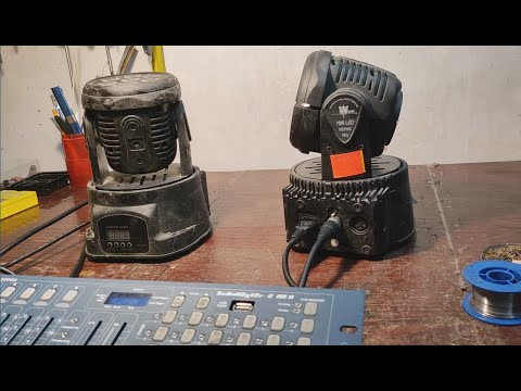 Видео: Лед голови. Mini led wash moving head