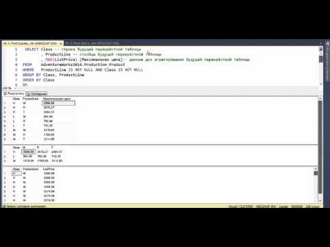 Видео: MS SQL Server.  Работа с несколькими таблицами.  10.  Оператор Pivot