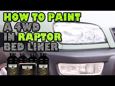 Видео: Как покрасить внедорожник в Raptor Bed Liner