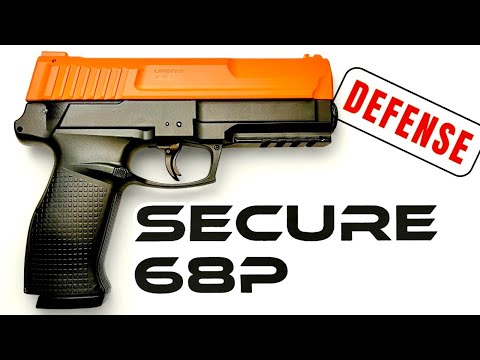 Видео: 68-калибровая самооборонная пневматическая винтовка | SECURE 68P | 19 джоулей