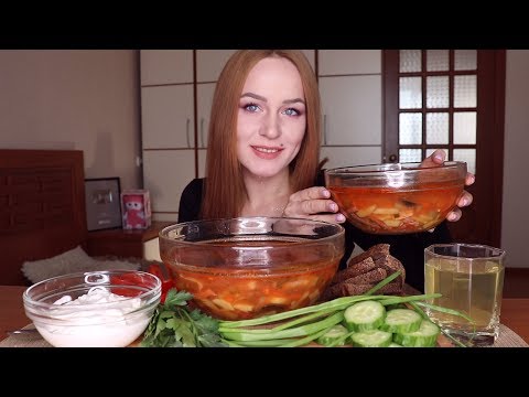 Видео: MUKBANG | Солянка, овощи | hodgepodge soup, vegetables  | не ASMR