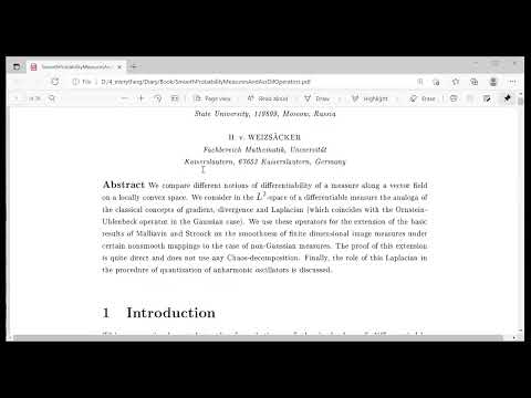 Видео: Лекция 5. О.Г.Смолянов, В.Ж.Сакбаев. Меры, дифференцируемые по Фомину, и их логарифмические...