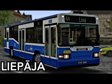 Видео: Старый Шведский автобус SCANIA CN113 CLL карта Liepaja Omsi 2