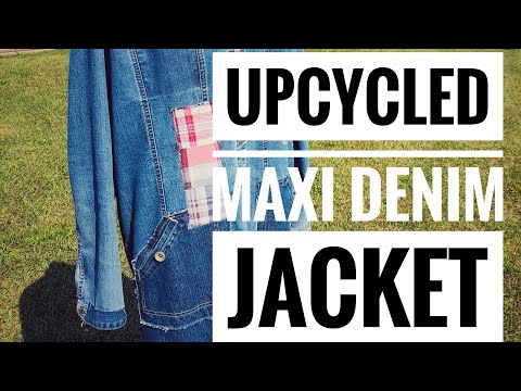 Видео: ПРОДАНО — Переработанная джинсовая куртка длины макси!