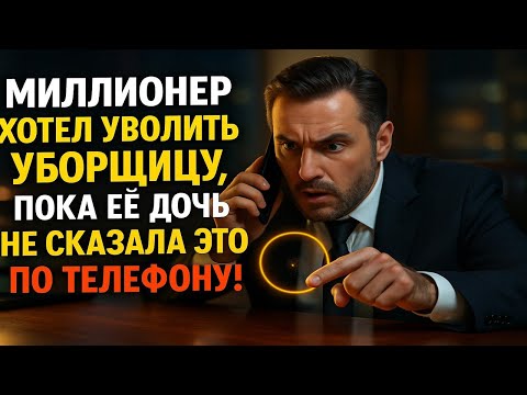 Видео: «Миллионер хотел уволить уборщицу, пока её дочь не сказала ЭТО по телефону!»