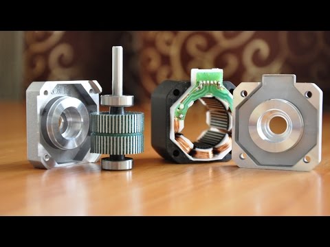 Видео: Принцип работы шагового двигателя на примере Nema 17/ ШД HS4401