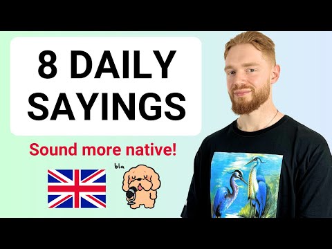 Видео: 8 ежедневных Британских Выражений - Звучит больше естественных! (Узнайте английский акцент)