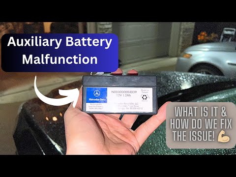 Видео: Замена вспомогательной аккумуляторной батареи: Mercedes Benz E-Class W212