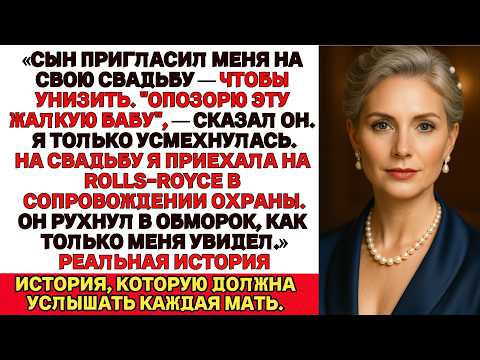 Видео: Сын позвал меня на свадьбу, чтобы унизить. Но я приехала на Роллс-Ройсе. Он рухнул при виде меня.