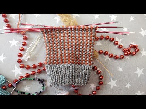 Видео: Какой простой узор!!! Ленивый жаккард. Узор для кругового вязания. Раппорт всего две петли.