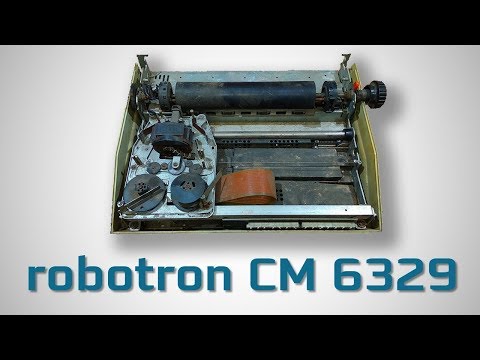 Видео: Robotron СМ 6329 / Принтер из республики, которой уже нет.