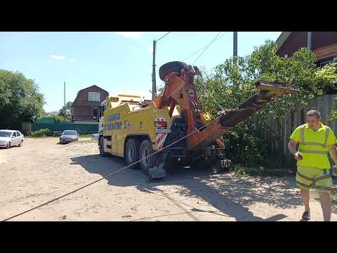Видео: Спасение пляжа от бочки с дерьмом . Грузовой эвакуатор Тамбов