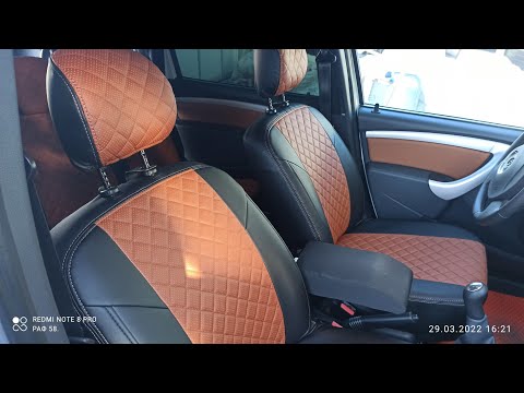 Видео: Установка авто чехлов на Ларгус. @avtopilot1_official