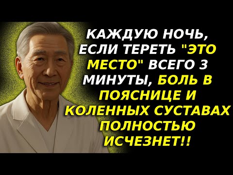 Видео: Каждую ночь 3 мин массажа в этих местах — и боль в спине, коленях, суставах исчезнет!