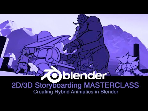 Видео: МАСТЕР-КЛАСС ПО 2D/3D РАСКАДРОВКЕ - Создание аниматик в BLENDER