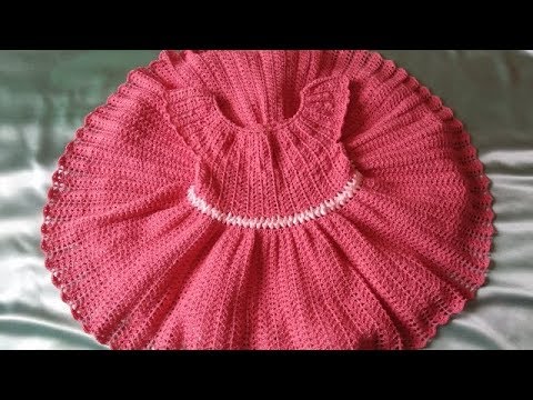 Видео: Платье крючком с атласной лентой / How crochet a dress