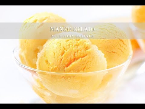 Видео: Манговое джелато (мороженое без взбивания) | Веганское, палео