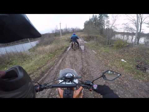 Видео: покатухи октябрь 2015 Racer Enduro RC150-GY и -Lifan LF200