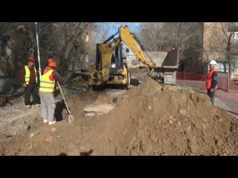 Видео: В Каражале реконструируют канализационные сети