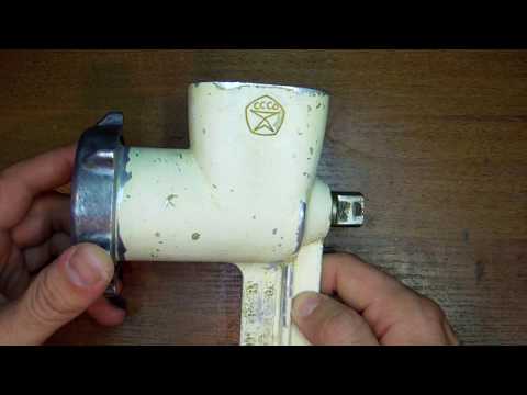 Видео: Ремонт советской механической мясорубки  Проворачивается ножевая решетка