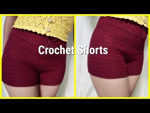 Видео: Летние шорты крючком. Crochet shorts.