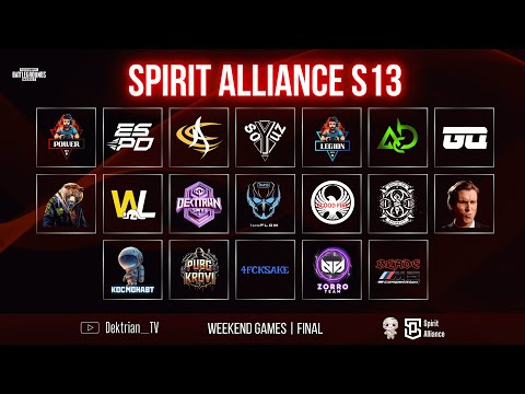 Видео: 🏆 SPIRIT ALLIANSE WEEKEND GAMES S13 | PRIZE POOL 2.000₽ 🏆 СТРИМ PUBG MOBILE 🏆