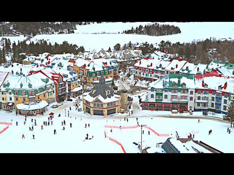 Видео: [4K]🇨🇦 Мон-Трамблан: самый красивый горнолыжный курорт⛷️ в Северной Америке👍💗 Февраль 2023 г.