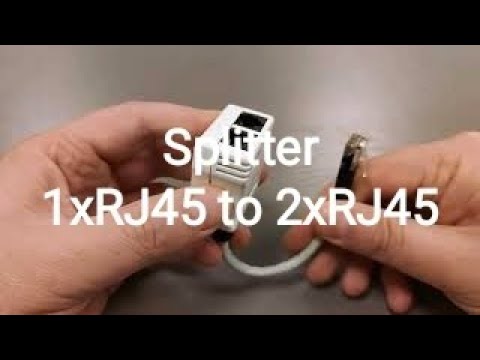 Видео: Как подключить два устройства по одной витой паре с помощью разветвителя "сплитер" 1хRJ45 на 2хRJ45?
